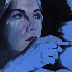 Ich und Almodovar 80 x 100 cm, oil on canvas 2017