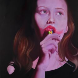 Lollypop 100 x 80 cm, oil on canvas 2018