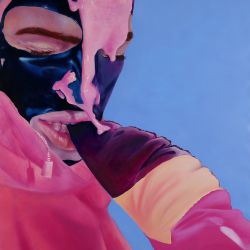 The Bite 140 x 100 cm, Öl auf Leinwand 2021