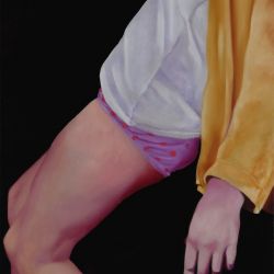 ...Und dann trugen sie die Schwachen weg... 60 x 50 cm, oil on canvas 2018