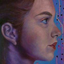 Rubia II. 60 X 50 cm, acrylic & oil on canvas 2017
