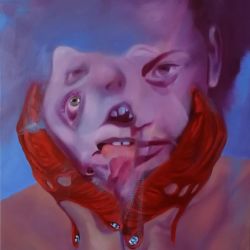 Self Destruction II. 60 x 50 cm, oil on canvas 2018