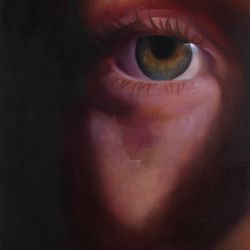 Open (Y)Our Eyes II. 80 x 70 cm, oil on canvas 2019